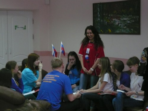 На психологическом занятии